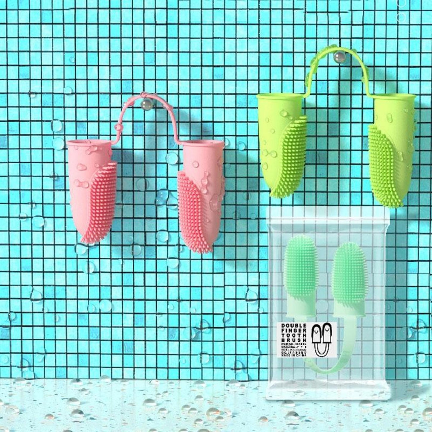 Silicone Finger Toothbrush Kit for Dog and Cat Dental Cleaning