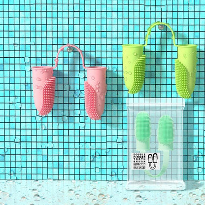 Silicone Finger Toothbrush Kit for Dog and Cat Dental Cleaning