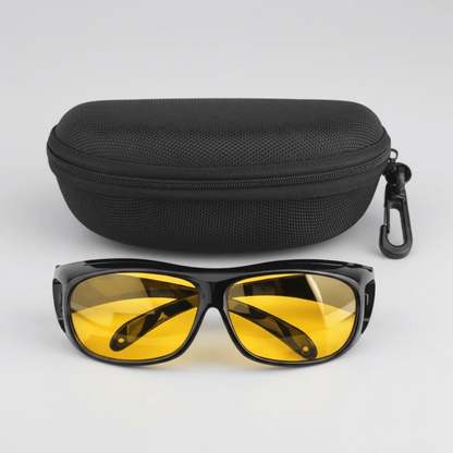 Polarized Wraparound Eyewear for Low Light and Nighttime Driving