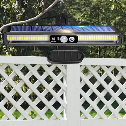 Solar Motion Sensor Fence Lights with 36 LED and 26ft Detection, Set of 2