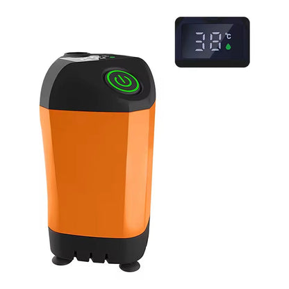 Outdoor Shower Pump with Digital Temperature Display and 90-Minute Battery