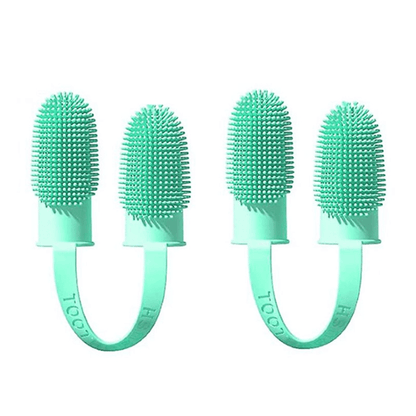 Silicone Finger Toothbrush Kit for Dog and Cat Dental Cleaning