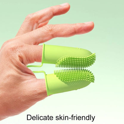 Silicone Finger Toothbrush Kit for Dog and Cat Dental Cleaning