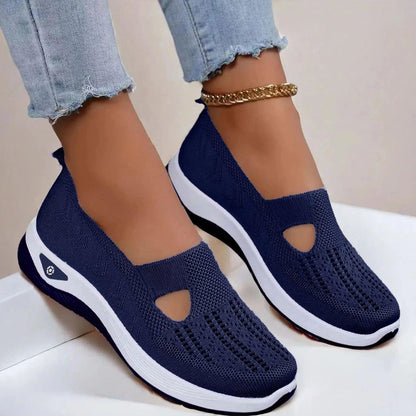 Women's Orthopedic Slip-On Shoes with Memory Foam and Triple Arch Support