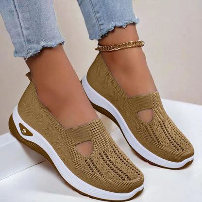 Women's Orthopedic Slip-On Shoes with Memory Foam and Triple Arch Support