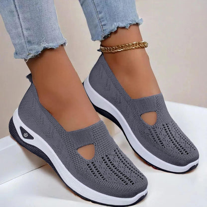 Women's Orthopedic Slip-On Shoes with Memory Foam and Triple Arch Support