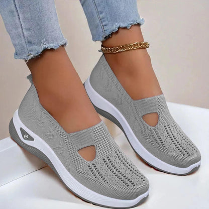Women's Orthopedic Slip-On Shoes with Memory Foam and Triple Arch Support