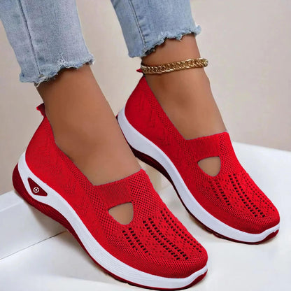 Women's Orthopedic Slip-On Shoes with Memory Foam and Triple Arch Support