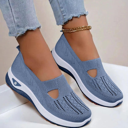 Women's Orthopedic Slip-On Shoes with Memory Foam and Triple Arch Support