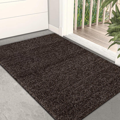 Plush Fiber Indoor Mat, Machine Washable