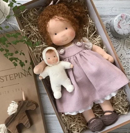 Handcrafted Waldorf-Style Fabric Doll