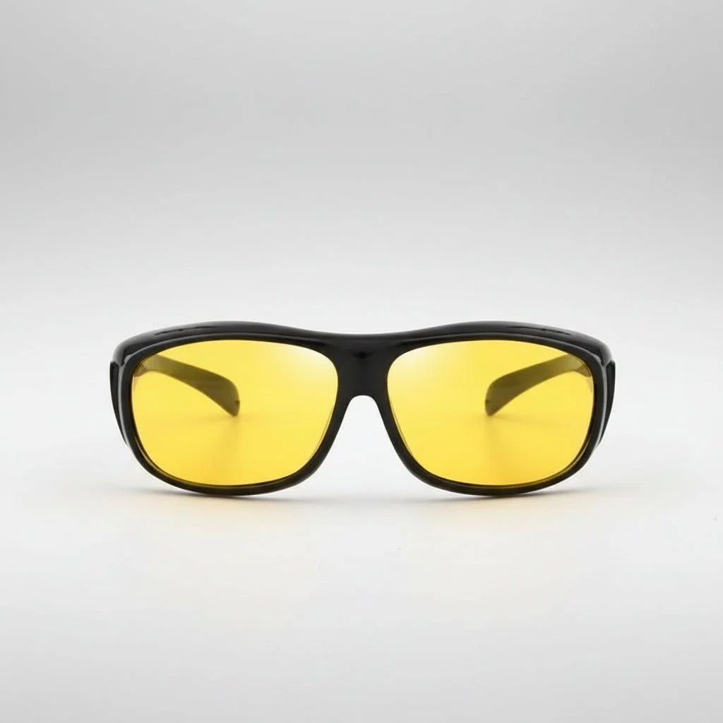 Polarized Wraparound Eyewear for Low Light and Nighttime Driving