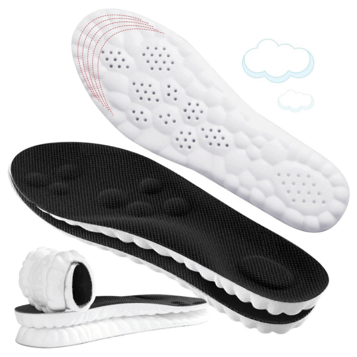 Cushioned 4D Cloud Foam Insoles, Set of 2 Pairs
