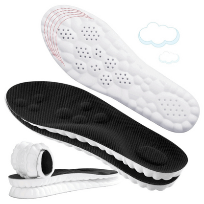 Cushioned 4D Cloud Foam Insoles, Set of 2 Pairs