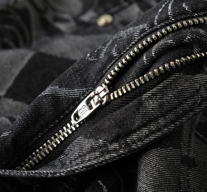 Etched Stretch Denim Jeans