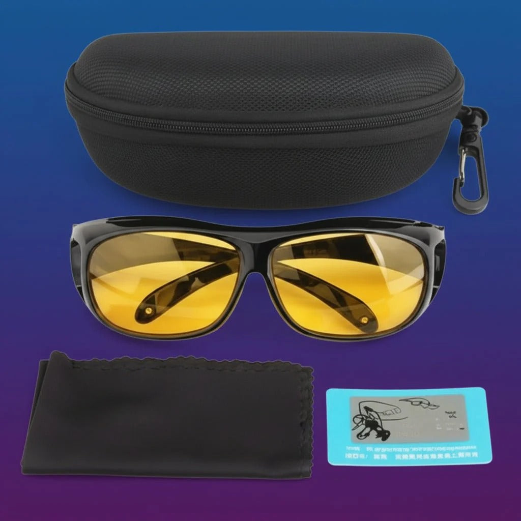 Polarized Wraparound Eyewear for Low Light and Nighttime Driving