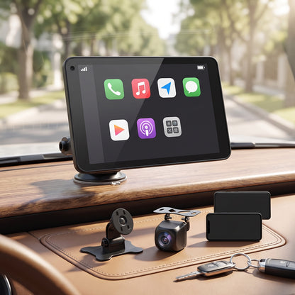 Wireless Smartphone Display with Backup Camera and Voice Control for Vehicles