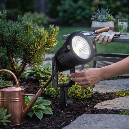 Low Voltage Landscape Spotlight with 270-Degree Head and 500 Lumens, 10-Pack