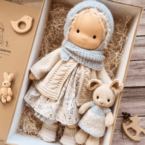 Handcrafted Waldorf-Style Fabric Doll