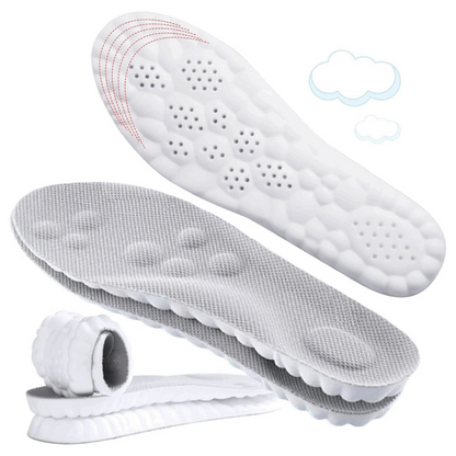 Cushioned 4D Cloud Foam Insoles, Set of 2 Pairs