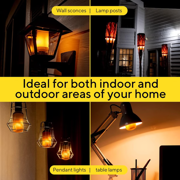 Flickering Flame LED Bulb with Gravity Sensor and Three Display Modes