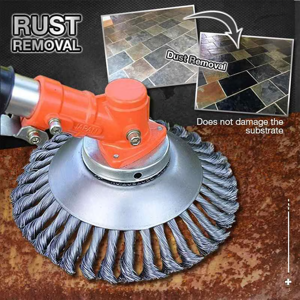 Braided Carbon Steel Trimmer Head with Full Rotation Cutting for Standard Trimmers