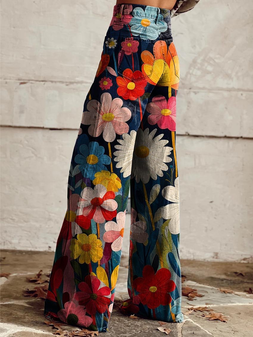 Luna Floral Wide Pants
