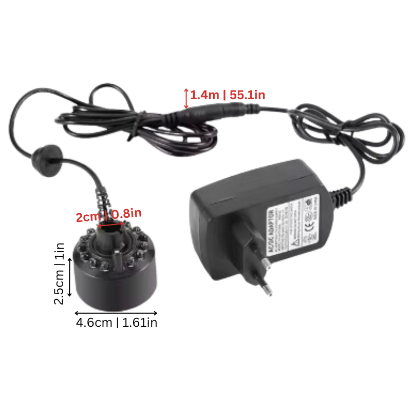 LED Ultrasonic Nebuliser - MysticMist-Nora Luxe