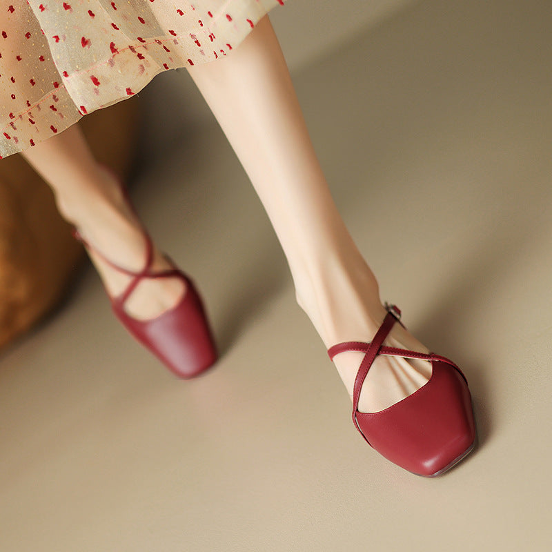 Mirelle Leather Flats