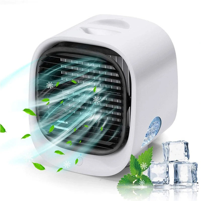 Portable Air Conditioner with Misting Humidifier and Quiet Fan for Desks