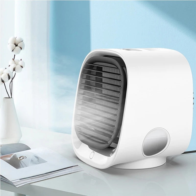 Portable Air Conditioner with Misting Humidifier and Quiet Fan for Desks