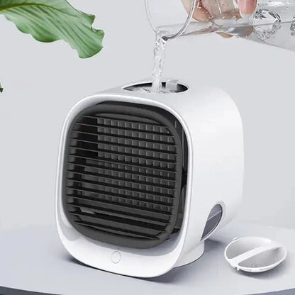 Portable Air Conditioner with Misting Humidifier and Quiet Fan for Desks