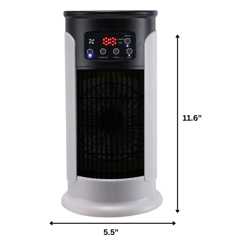 Portable Air Cooler with Six Speed Settings and Swing Mode, 8-Hour Timer