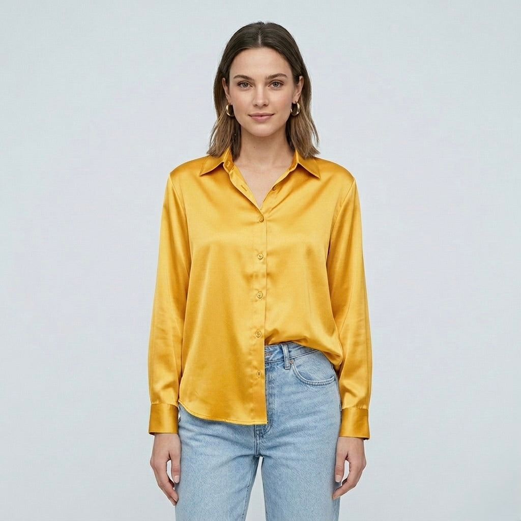 Siena Satin Longline Blouse