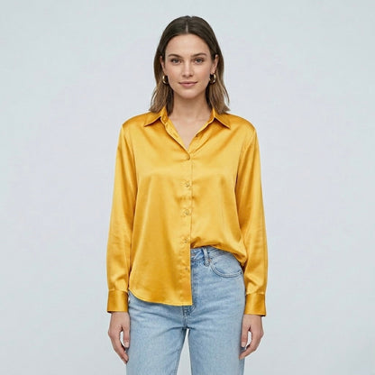 Siena Satin Longline Blouse