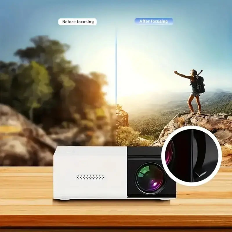 Niki | Compact LED Mini Projector with Built-in Speakers