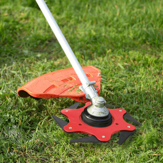 Steel Trimmer Head with Six Blades and Manganese Construction for Grass Cutters