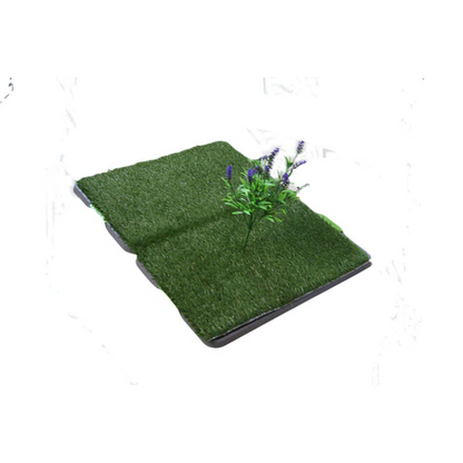 Artificial Grass Rug for Dogs with Thatch Layer and Heat Resistant Yarn