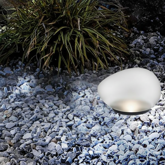 Solar Landscape Light with 50 Lumen LED and Sandblasted Glass Shade