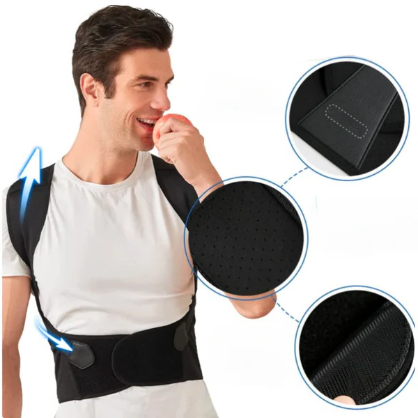 Adjustable Posture Brace with Upper Back Support for Daily Wear