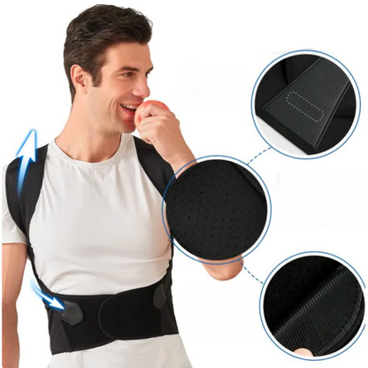 Adjustable Posture Brace with Upper Back Support for Daily Wear