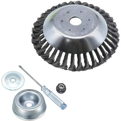 Braided Carbon Steel Trimmer Head with Full Rotation Cutting for Standard Trimmers