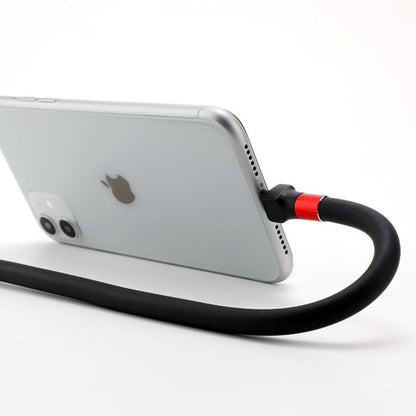 Charging Cable with Foldable Phone Stand and 2.4A Fast Charging