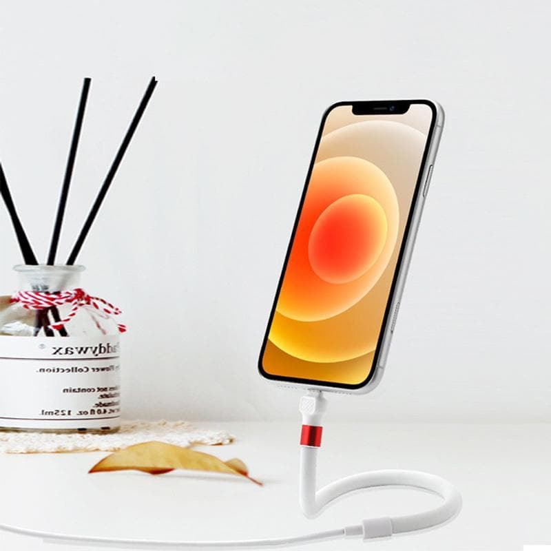 Charging Cable with Foldable Phone Stand and 2.4A Fast Charging