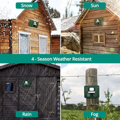 Motion Sensor Animal Repeller with 70ft Detection Range and Ultrasonic Output