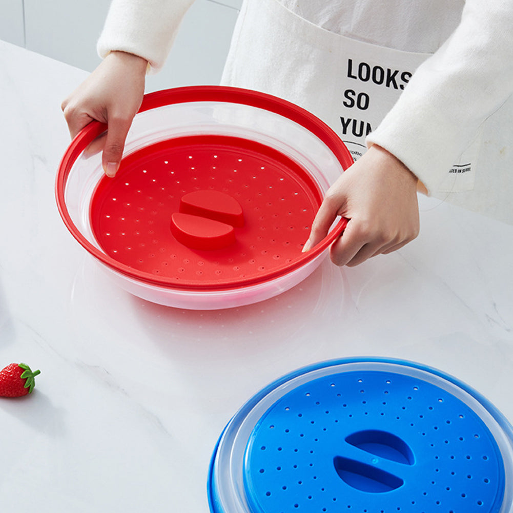 Foldable Silicone Splatter Guard for Microwave Cooking and Food Storage