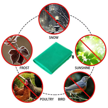 Breathable Garden Blanket for Frost and Freeze Protection with Zip Closure