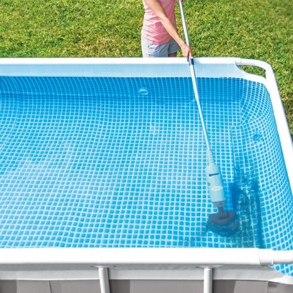 Cordless Handheld Pool Cleaner with Dual Brush Heads for Above Ground Pools