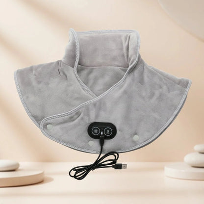 Vibrating Heat Massager Pad for Neck and Shoulder Relief