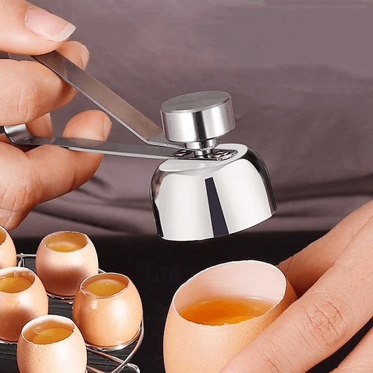 Stainless Steel Eggshell Cutter for Soft Boiled and Century Eggs
